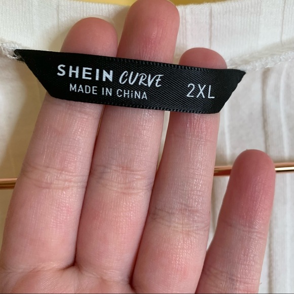 White long sleeved V neck bodysuit - Picture 2 of 2